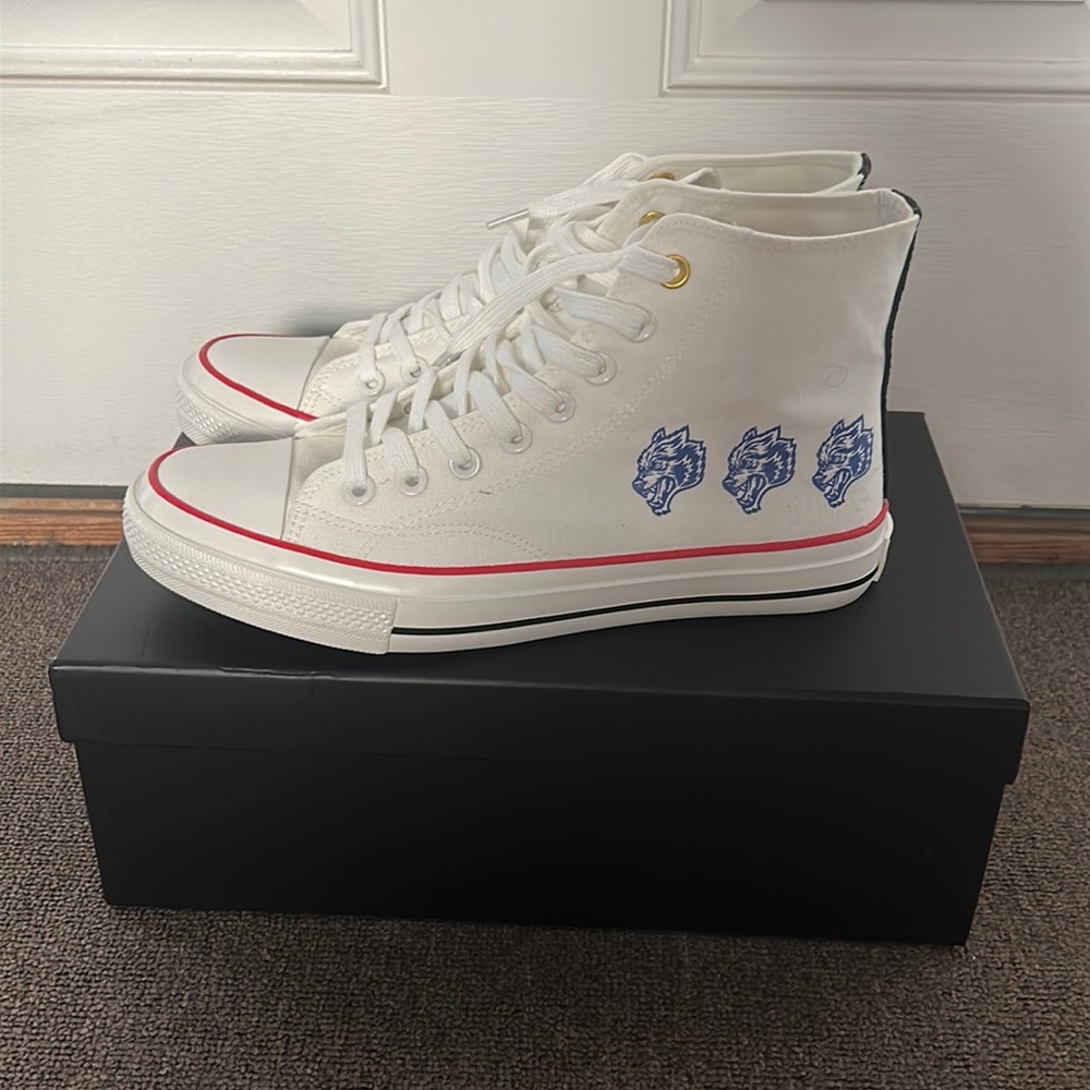 Darc Sport Wave Wolf White Converse High Tops Brand New Unworn
